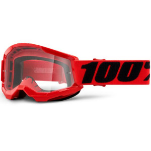 GOGLE 100% STRATA 2 RED crossowe enduro DZIECIĘCE