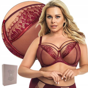 Biustonosz soft GORSENIA K496 PARADISE bordo 75L
