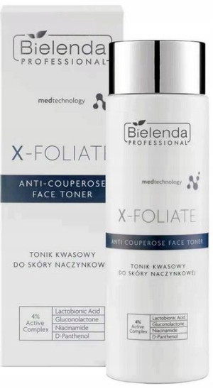 BIELENDA X-Foliate TONIK KWASOWY naczynkowej 200ml