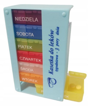 Kasetka Na Leki Tabletki Pojemnik Organizer 7x3