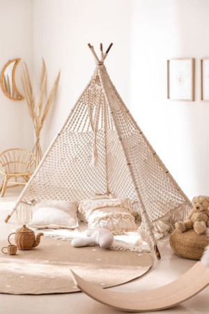 Namiot z makramy Boho Kids 170 cm