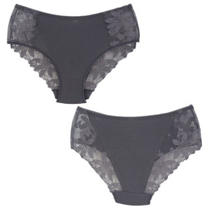 Majtki Damskie Duże Rozmiary 1 Szt. No 9258 4xl Cienmy Szary