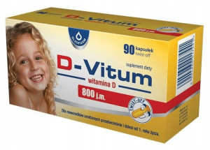 D-VITUM witamina D 800 j.m KAPSUŁKI twist-off 90