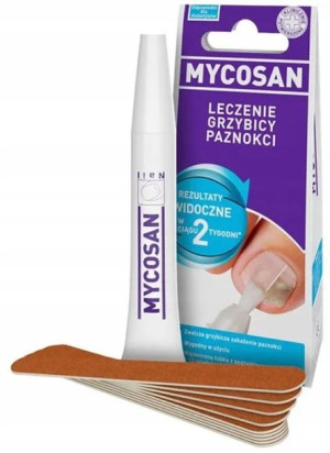 MYCOSAN SERUM 10ml + 10 pilników GRZYBICA PAZNOKCI