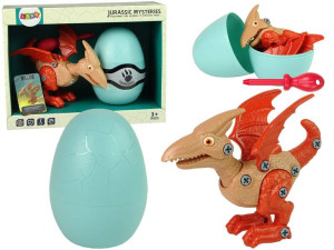 Zestaw Dinozaur Pterodaktyl z Jajkiem DIY Śrubokrę