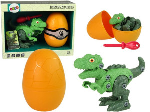Zestaw Dinozaur Tyranozaur Rex z Jajkiem DIY Śrubo