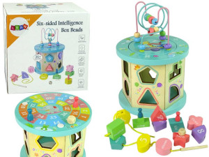 Drewniana Kostka Edukacyjna Sorter Liczby Gra Pion