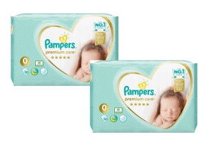 Pieluszki Pampers Premium Care rozmiar 0 60 szt.