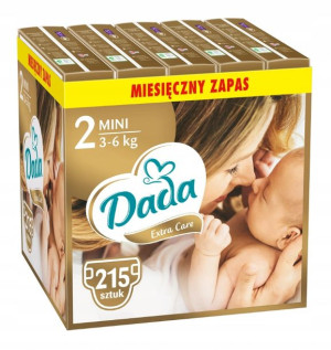 Pieluszki Dada Extra Care 2 MINI 215 sztuk