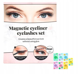 Rzęsy magnetyczne - 5-częściowy EYELINER + PĘSETA