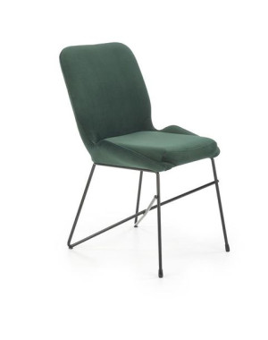 Krzesło K454 VELVET ciemnozielone krzesło loft do jadalni lub salonu