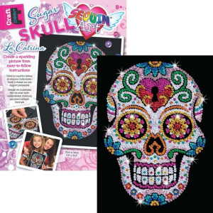 Sequin Art Cekinowy obraz Zestaw kreatywny Kolorowa Czaszka Calavera Sugar