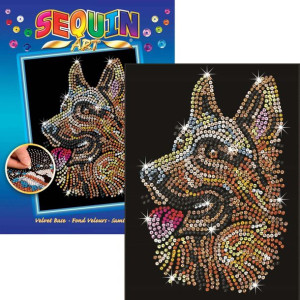 Sequin Art Cekinowy obraz Zestaw kreatywny Owczarek niemiecki German Shephe