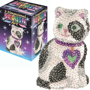 Sequin Art Cekinowa figurka Zestaw kreatywny Kotek Cat 3D