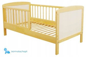 Tapczanik łóżeczko Bartek 120x60 sosna/biały