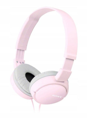 Słuchawki przewodowe nauszne Sony MDRZX110P pink