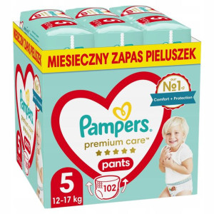 Pampers Premium Care PANTS Rozmiar 5, 102szt