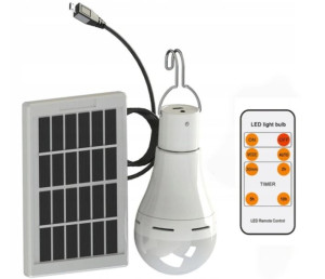 Żarówka Led Z Panelem Solarnym 350 Lumenów 9W