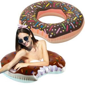 Duże Koło Do Pływania Brązowyy Donat Donut Pączek 60cm