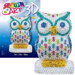 Sequin Art Cekinowa figurka Zestaw kreatywny Sowa Owl 3D