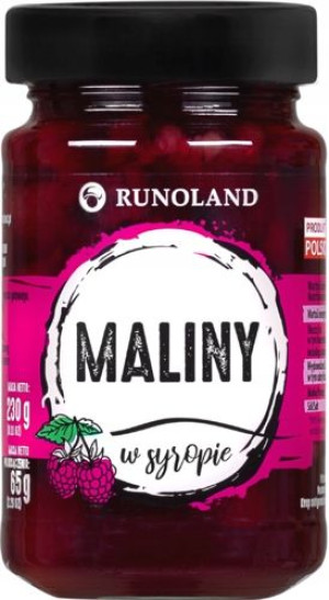 Runoland Maliny w Syropie 230g