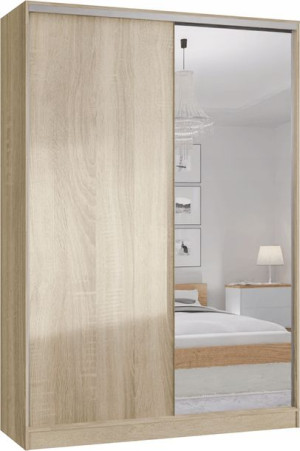 Szafa Wersso 2d 180 X 250 + Lustro - Dąb Sonoma