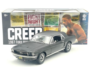 1967 Ford Mustang Coupé (MATT BLACK) Adonis Creed Greenlight 1:18