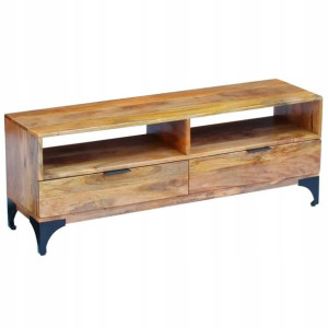 Szafka pod telewizor z drewna mango, 120 x 35 x 45
