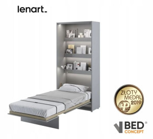 Półkotapczan 90x200 Bed Concept BC-03 Szary
