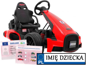Pojazd Elektryczny Bolid Xr-1 Dla Dzieci Stalowa Rama Miękkie Koła
