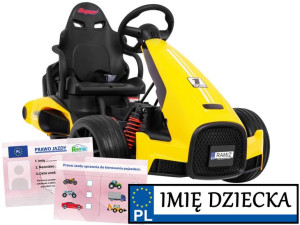 POJAZD ELEKTRYCZNY BOLID XR-1 regulowana kierownica MIĘKKIE KOŁA