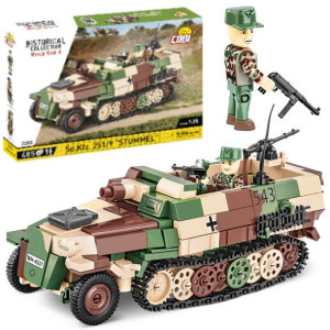 Klocki Cobi 2283 Transporter Opancerzony Sd.kfz.251/9 Stummel 485 El.