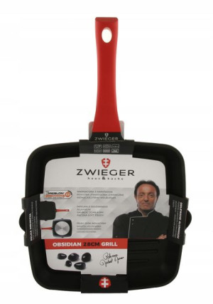 Patelnia grillowa Zwieger Obsidian 28 cm non-stick