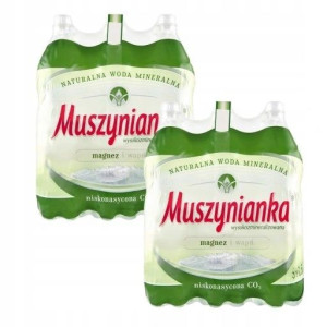 12x Woda Muszynianka mineralna niegazowana 1,5 l