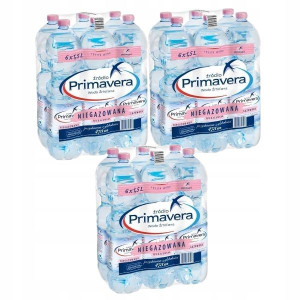 18x Primavera Woda źródlana niegazowana 1,5 l