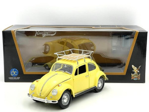 Volkswagen Beetle Camping - 1967, yellow Lucky Diecast 1:18