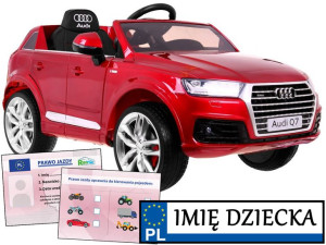 AUTO NA PILOTA Audi Q7 2.4G pojazd elektryczny dla dziecka LAKIER