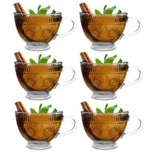 Szklanki Do Kawy Latte Herbaty Filiżanki Zestaw 6x