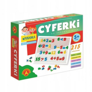 układanka MOZAIKA kreatywna CYFERKI tablica 215 el
