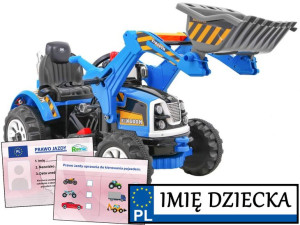 TRAKTOR NA AKUMULATOR pojazd elektryczny dla dzieci TRĄBKA ŁYŻKA