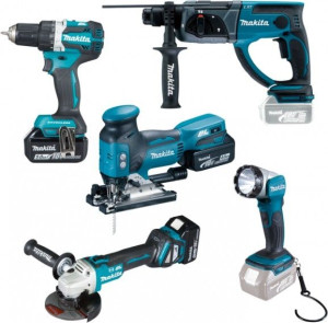 Zestaw Combo 18v Ddf484+dga513+dhr202+djv181+dml802