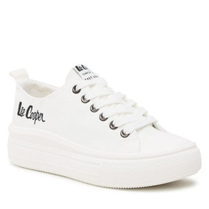 Białe trampki Lee Cooper LCW-23-44-1623L