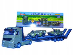 TIR ciężarówka SCANIA metal CZOŁG wojsko LAWETA