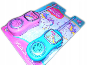 walkie talkie kucyk PONY telefony 2 osób PASTELE