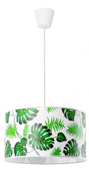 Lampa Wisząca Z Okrągłym Abażurem = Motyw Roślinny