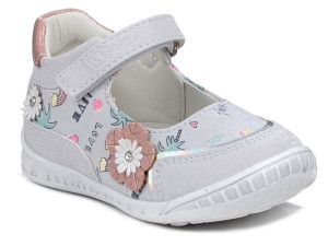 Baleriny buty dziewczęce na rzep Wojtyłko 23705