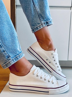 Trampki damskie klasyczne BASIC WHITE 38