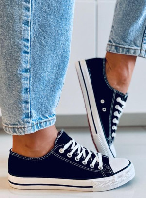 Trampki damskie klasyczne BASIC BLACK 39