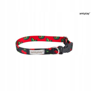 Amiplay BeHappy Obroża regulowana S Cherry dla psa