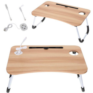 Stolik pod laptopa składany do łóżka podstawka USB